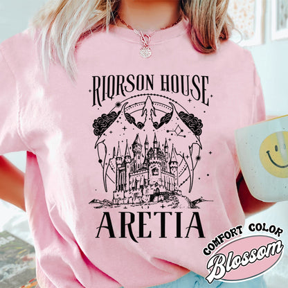 Basgiath War College Comfort Color Shirt, Fourth Wing Shirt, Fourth Wing Merch Riorson, Xaden Riorson House Tee, Bookish Gift, Book Lover