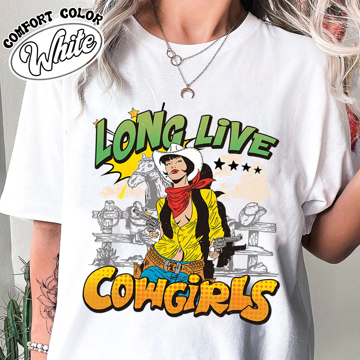 Cowgirls Comfort Color Shirt, Country Western Shirt, Rodeo Shirt Cowgirl, Style Country Shirt For Concerts, Long Live Cowgirl Shirt