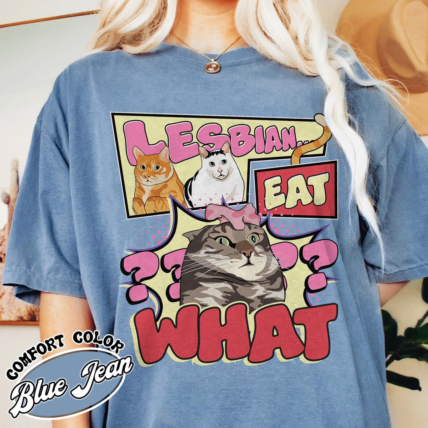 Lesbian Eat What Comfort Color Shirt, Busy Thinking Shirt, Lesbian Shirt, Pride Month Shirt, Live Laugh Lesbian, Lesbian Gifts for Sister, Lesbian Pride Shirt