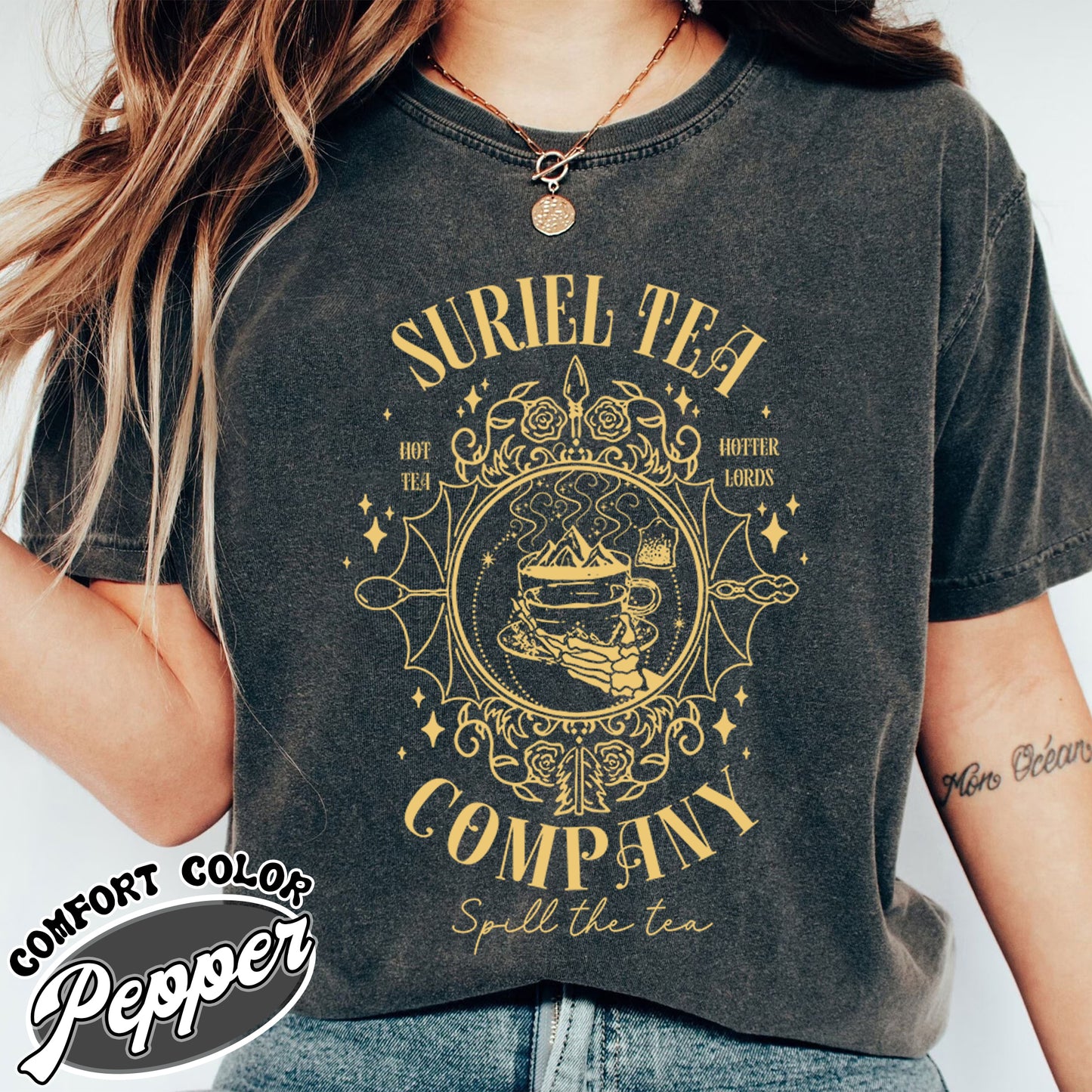 Suriel Tea Co Comfort Colors Shirt, Suriel Tea Co Tshirt, Suriel Tea Co Shirt, Acotar Shirt Suriel Tea Co, Suriel Tea Co Shirt, Bookish Gift