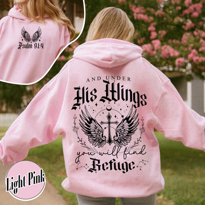 Christian Hoodie, Bible Verse Hoodie, Aesthetic Christian Hoodie, Bible Verse Hoodie, Religious Hoodie, Psalm 91 Hoodie