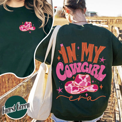 In My Cowgirl Era Sweatshirt, Cowgirl up Sweatshirt, Cowgirl Pink Boots Sweatshirt, Preppy Cowgirl Sweatshirt, Cowgirl Era Sweatshirt, Cowgirl Sweatshirt