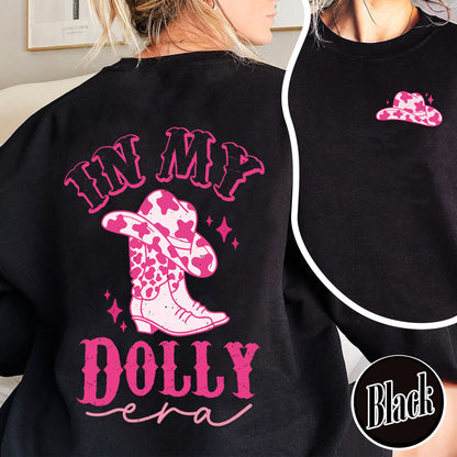 In My Dolly Era Sweatshirt, Dolly Shirt, Dolly Cowboys Sweatshirt, Dolly Sweatshirt for Girls, Dolly Sweatshirt in Pink, Graphic Tees Dolly, Holiday Gift