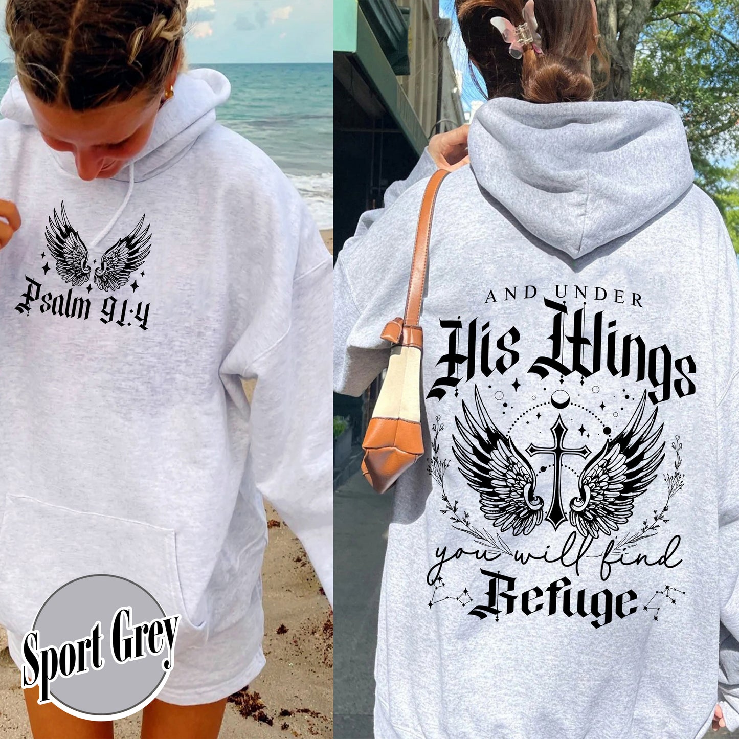 Christian Hoodie, Bible Verse Hoodie, Aesthetic Christian Hoodie, Bible Verse Hoodie, Religious Hoodie, Psalm 91 Hoodie