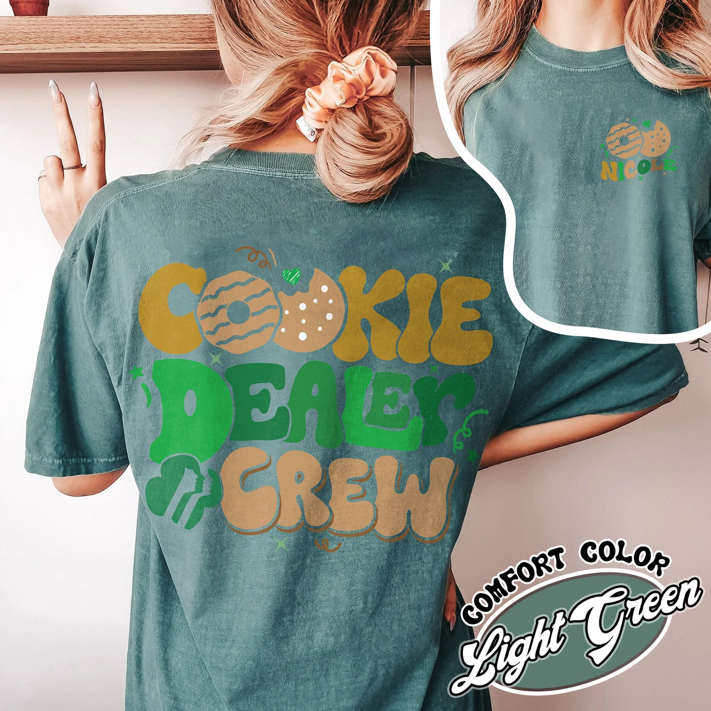 Girl Scout Comfort Color Shirt, Cookie Dealer Shirt, Scout Shirt, Girl Scout Shirt Era