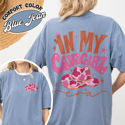 In My Cowgirl Era Comfort Color Shirt, Cowgirl up, Cowgirl Pink Boots Shirt, Preppy Cowgirl, Cowgirl Era Shirt, Cowgirl Shirt