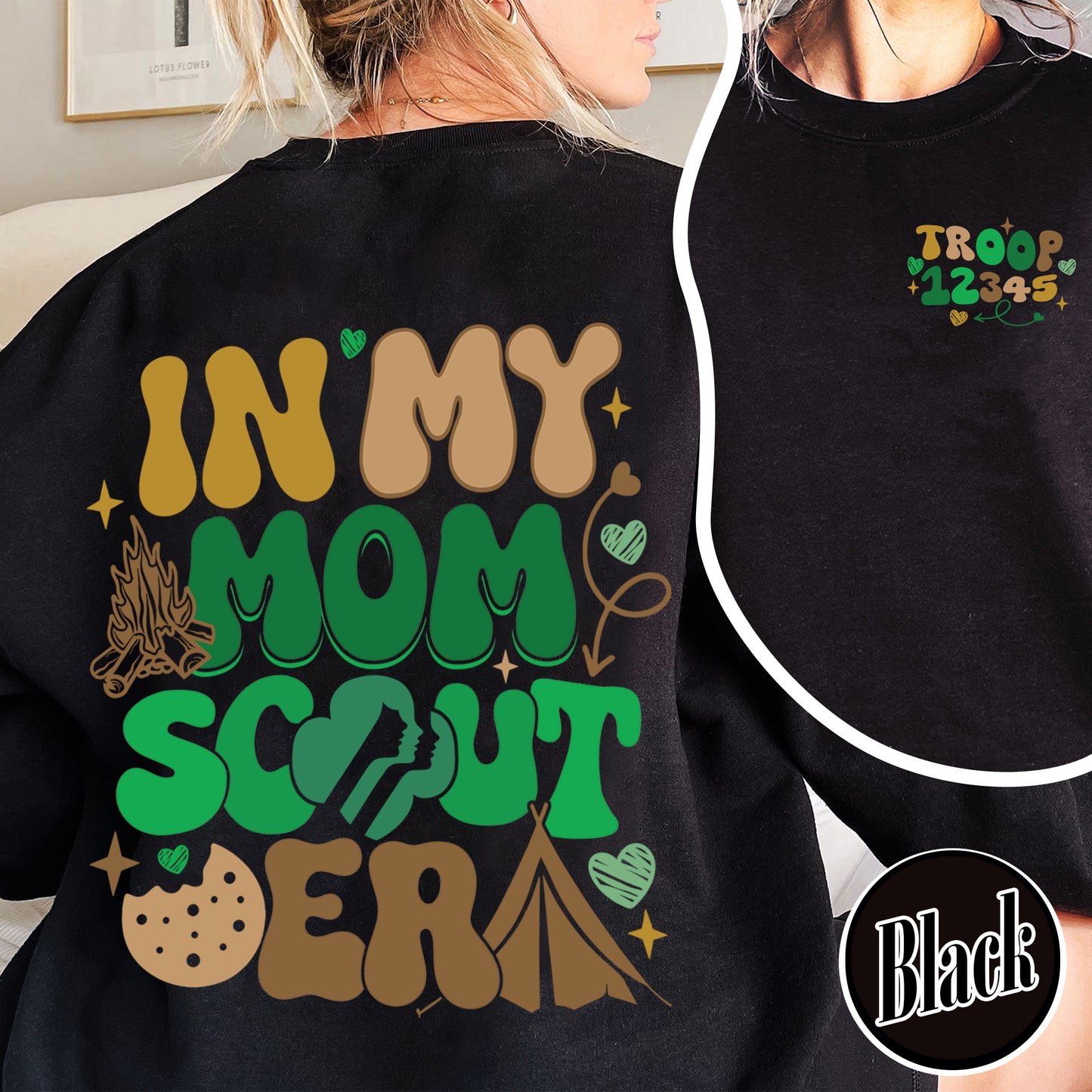 In My Mom Scout Era Sweatshirt, Girl Scout Mom Sweatshirt, Scout Mom Era, Girl Scout Mom Sweatshirt, Cookie Mom Girl Scout, Girl Scout Sweatshirt For Mom