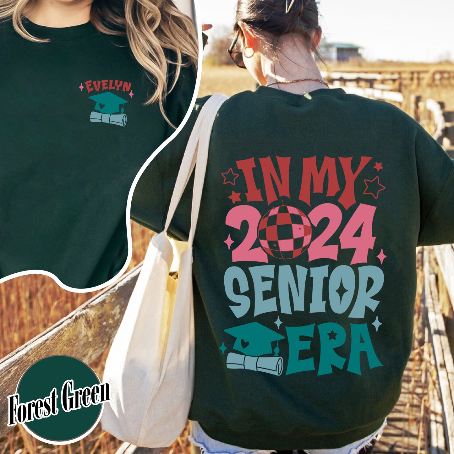 In My 2024 Senior Era Sweatshirt, In My Senior Era Class Of 2024, Senior 2024 Sweatshirt, In My Senior Era Class 2024, Custom Senior 2024