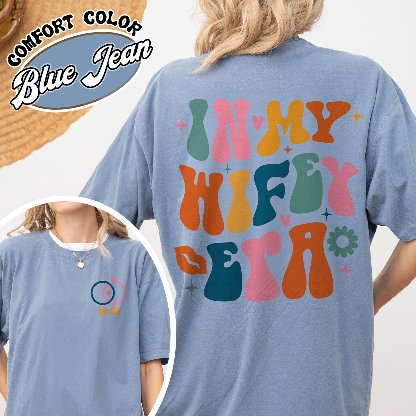 Wifey and Hubby Comfort Color Shirt, in My Wifey Era, in My Hubby Era, Wifey Hubby Est, Hubby and Wifey Matching Shirts, Wifey Hubby Set