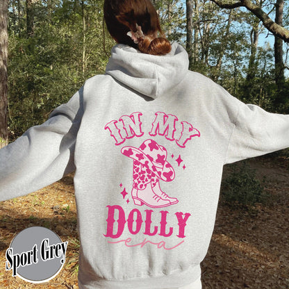 In My Dolly Era Hoodie, Dolly Shirt, Dolly Cowboys Hoodie, DollyHoodie for Girls, Dolly Hoodie in Pink, Graphic Tees Dolly, Holiday Gift