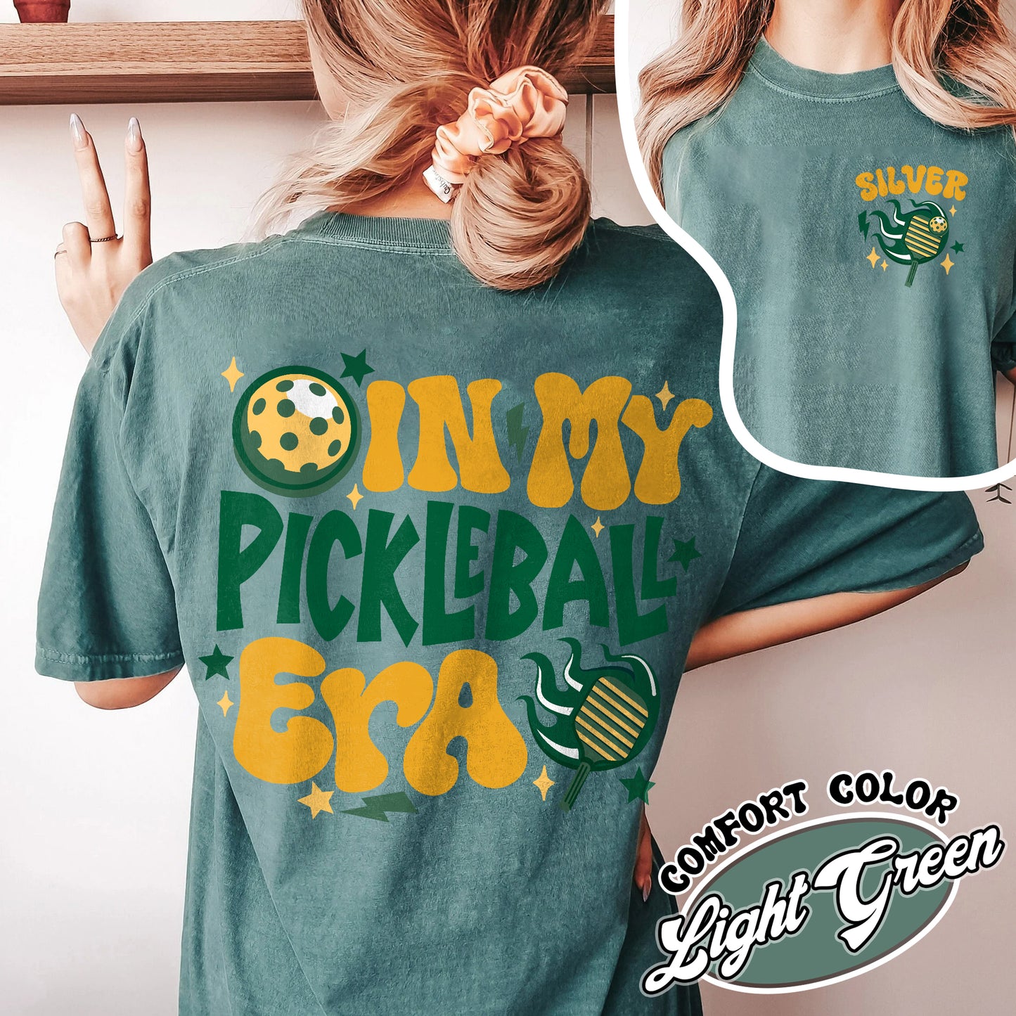 Pickleball Comfort Color Shirt, Pickleball Funny Hooded, Pickleball Era, Pickleball Mama Shirt, Pickleball Shirt Personalize