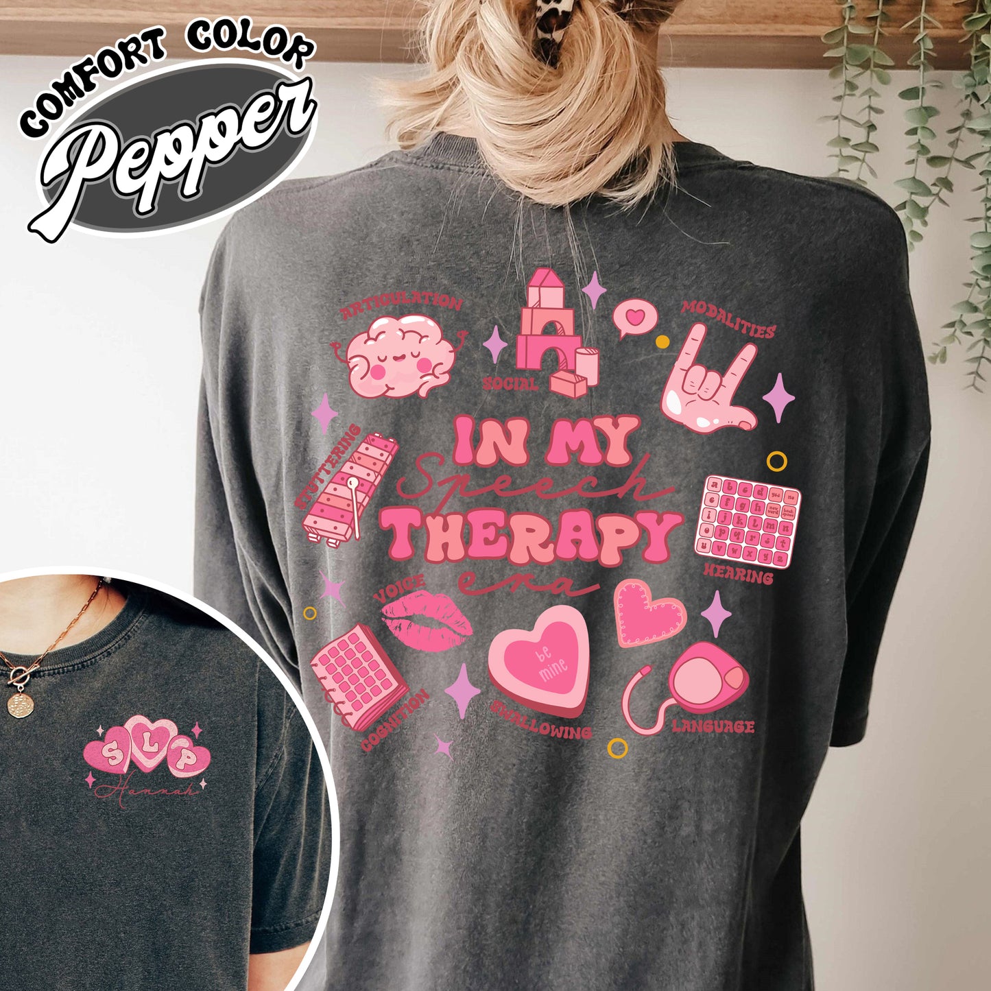 Speech Therapy Valentine Comfort Color Shirt, in My Speech Therapy Era Shirt, Speech Therapy Valentine Shirt, Speech Therapy Shirt Valentines Day