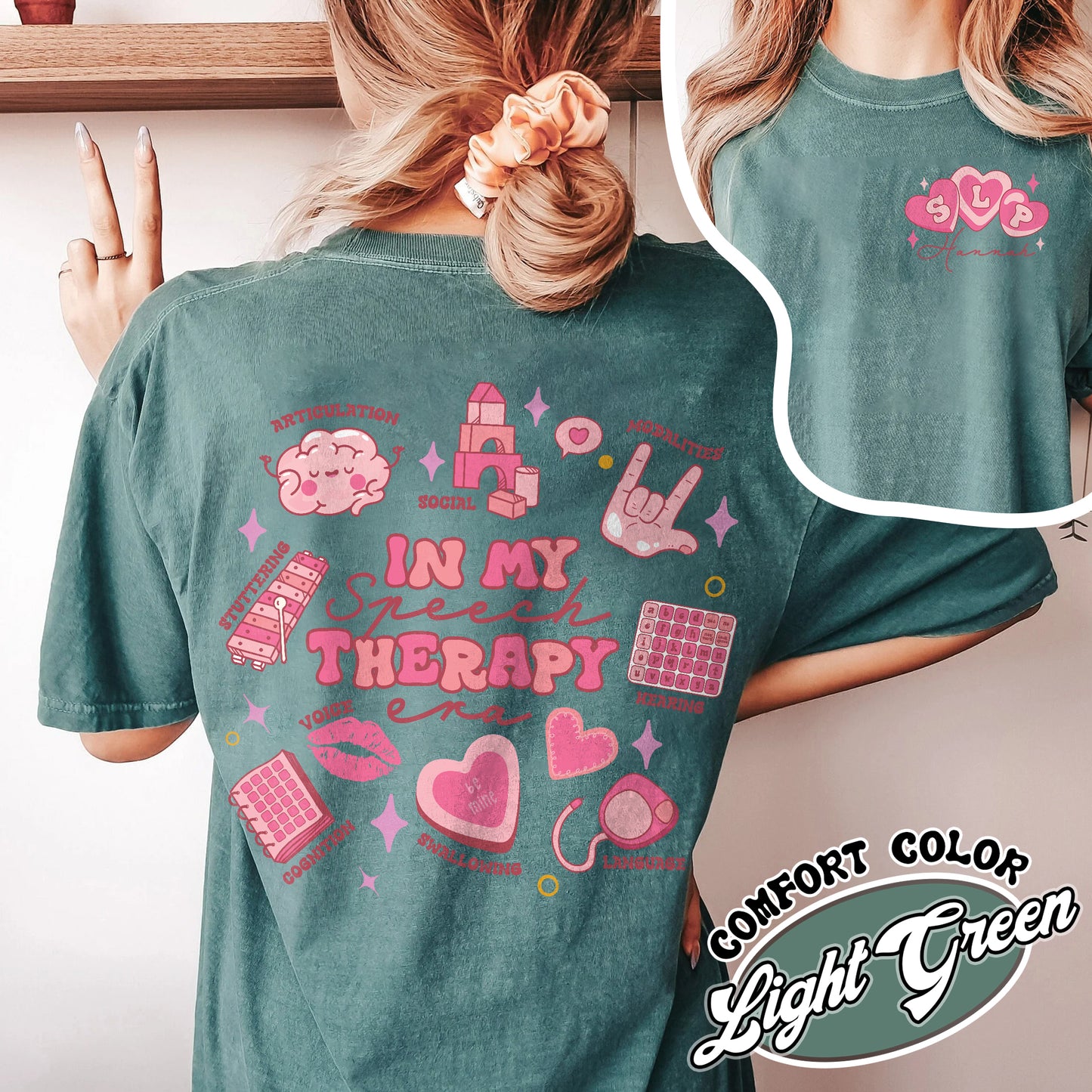 Speech Therapy Valentine Comfort Color Shirt, in My Speech Therapy Era Shirt, Speech Therapy Valentine Shirt, Speech Therapy Shirt Valentines Day