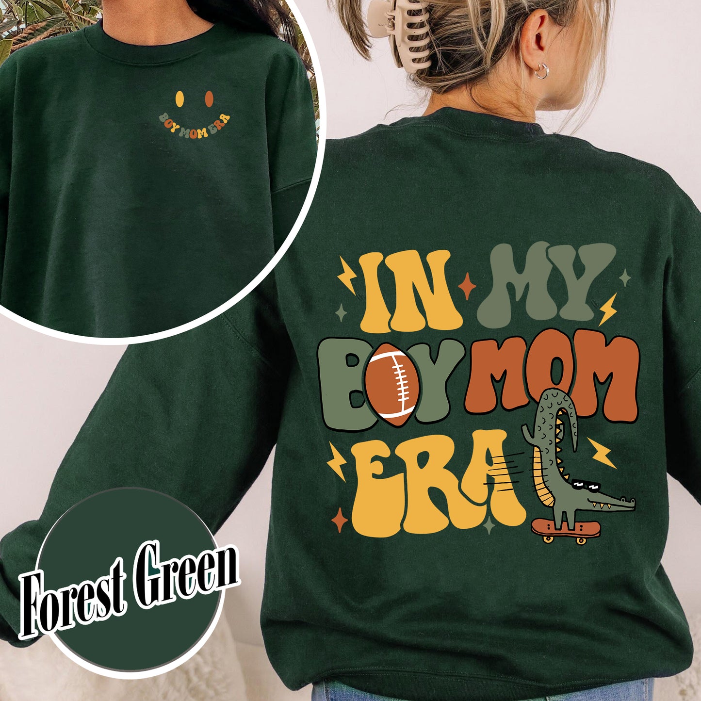 In My Mom Era Sweatshirt, Boy Mom, Boy Mom Club, Boy Mama Sweatshirt, Expecting Mom Gift, Gender Reveal Sweatshirt