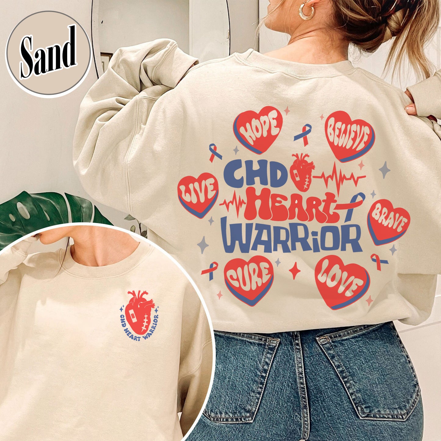 Chd Awareness Sweatshirt, Chd Awareness Shirt, Chd Awareness Ribbon, Heart Disease Month Awareness shirt, Heart Disease Awareness Shirt