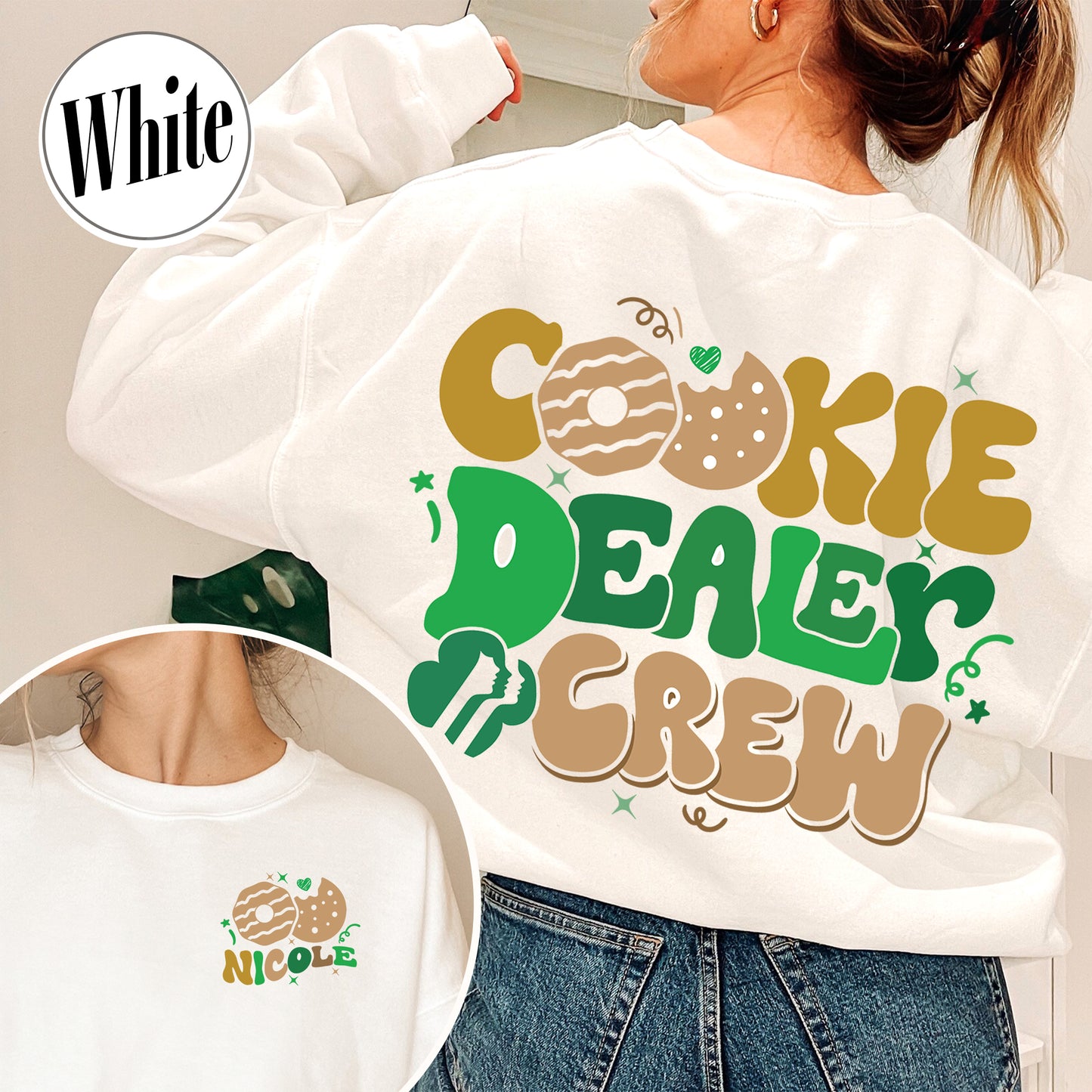 Cookie Dealer Girl Scout Sweatshirt, Cookie Dealer Sweatshirt, Girl Scout Cookie Dealer, Cookie Dealer, Scout Sweatshirt, Girl Scout Sweatshirt Era