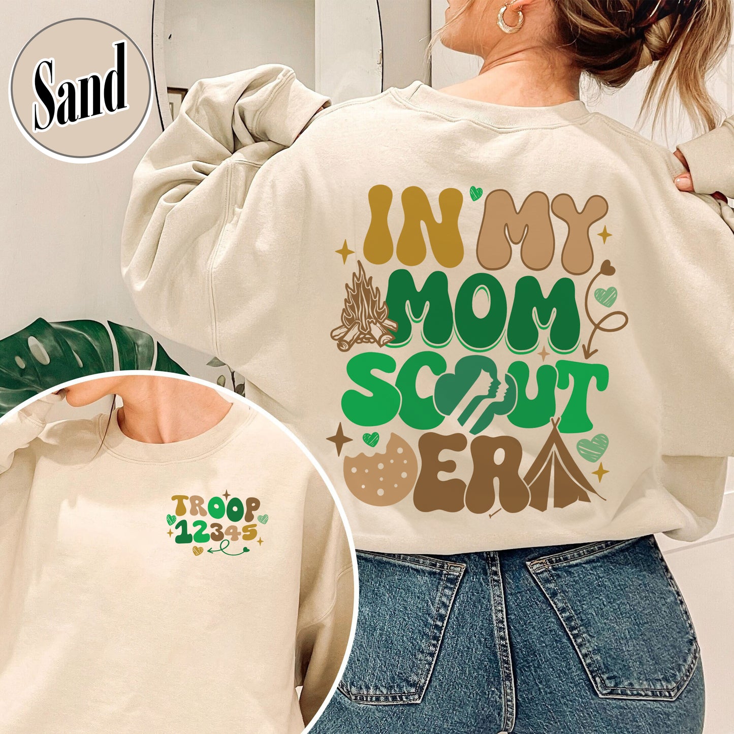 In My Mom Scout Era Sweatshirt, Girl Scout Mom Sweatshirt, Scout Mom Era, Girl Scout Mom Sweatshirt, Cookie Mom Girl Scout, Girl Scout Sweatshirt For Mom