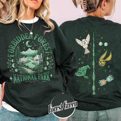 Bookish Sweatshirt,Forbidden Forest National Park Sweatshirt, Harry Potter Sweatshirt