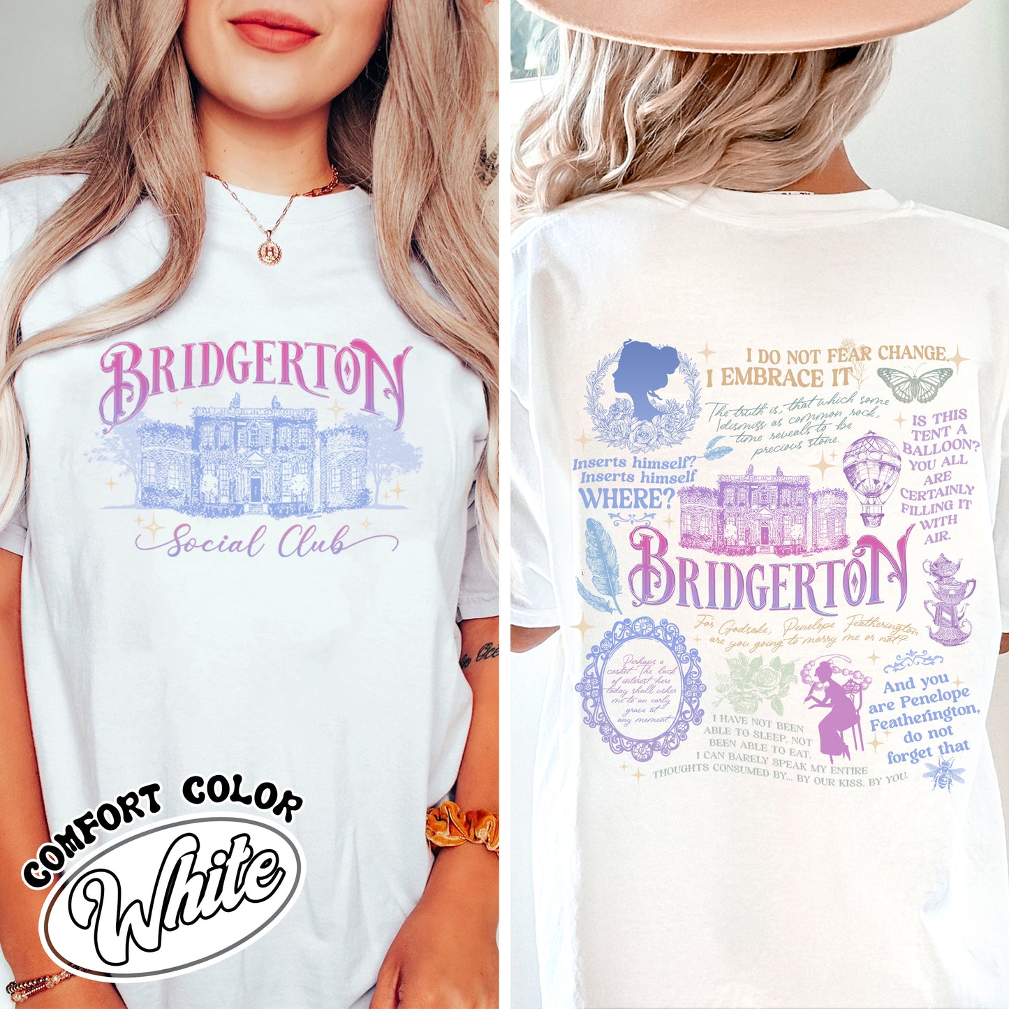 Penelope Colin Bridgerton Season 3 Comfort Color Shirt, Spill The Tea Lady Whistledown's Society Papers Shirt, Historical Drama Shirt, Bridgerton Party