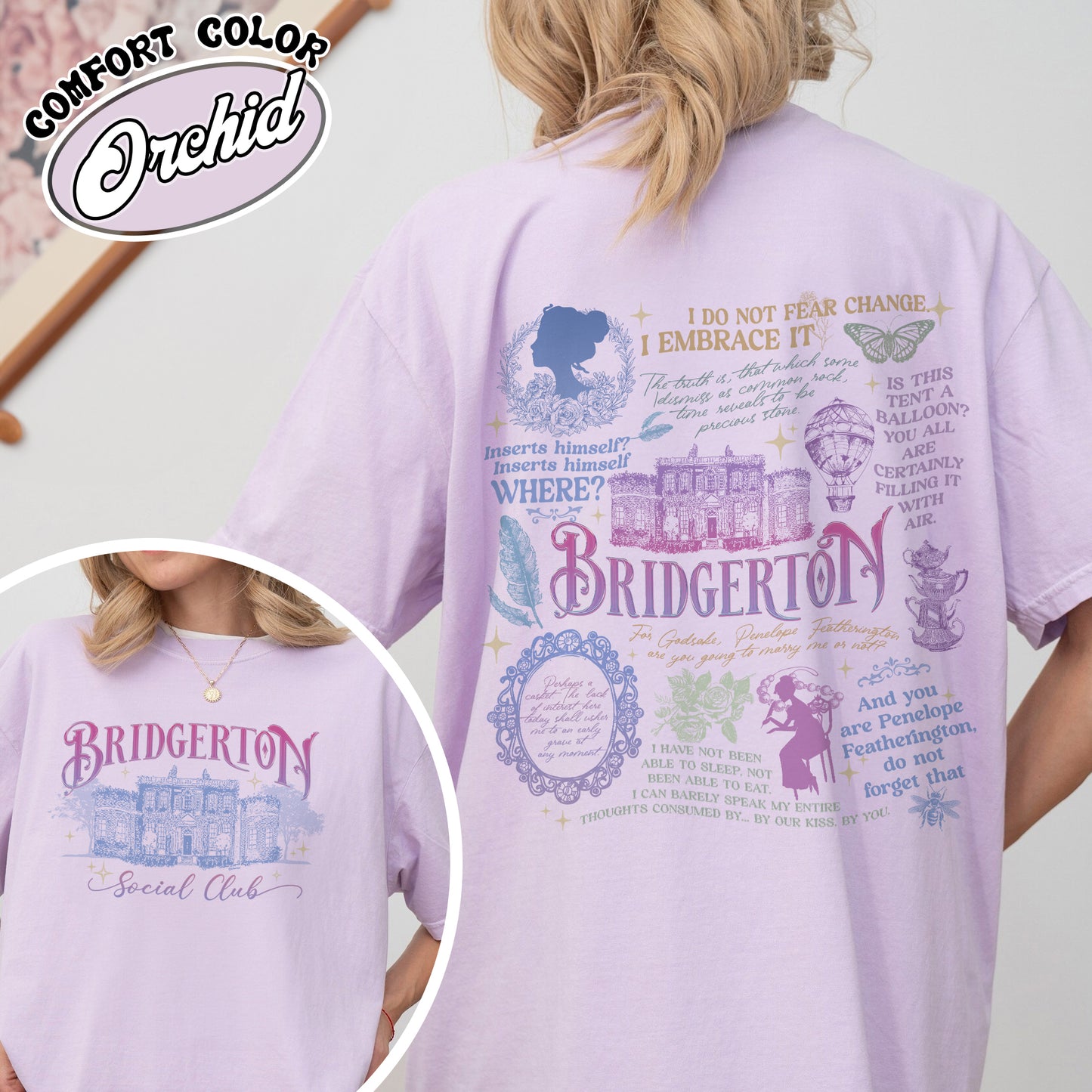 Penelope Colin Bridgerton Season 3 Comfort Color Shirt, Spill The Tea Lady Whistledown's Society Papers Shirt, Historical Drama Shirt, Bridgerton Party