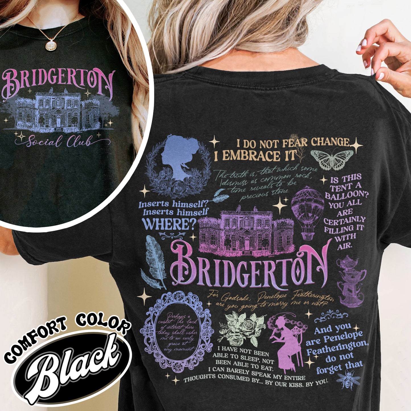 Penelope Colin Bridgerton Season 3 Comfort Color Shirt, Spill The Tea Lady Whistledown's Society Papers Shirt, Historical Drama Shirt, Bridgerton Party