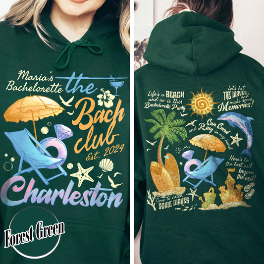 Bachelorette Hoodie,The Bach Club Bachelorette Party Hoodie,Bach Girls Club
