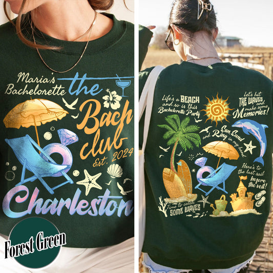 Bachelorette Sweatshirt,The Bach Club Bachelorette Party Sweatshirts,Bach Girls Club