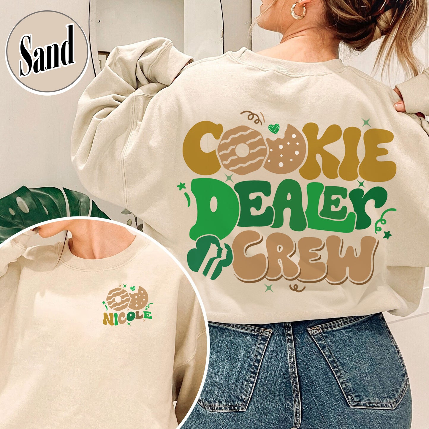 Cookie Dealer Girl Scout Sweatshirt, Cookie Dealer Sweatshirt, Girl Scout Cookie Dealer, Cookie Dealer, Scout Sweatshirt, Girl Scout Sweatshirt Era