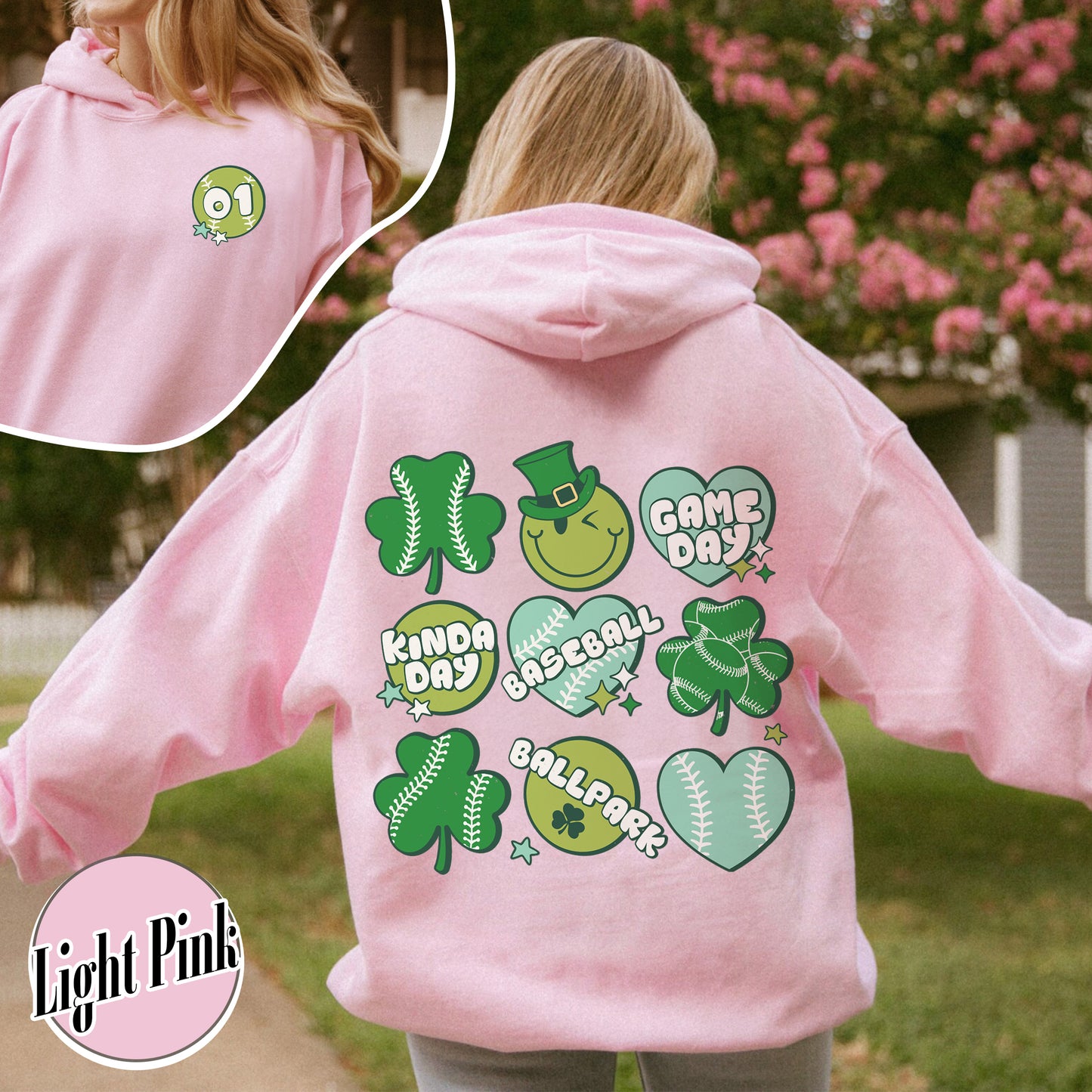 Game Day Hoodie, Baseball Mom Hoodie, Baseball Hoodie, St Patricks Baseball, St Patricks Day Hoodie, Custom Baseball Hoodie