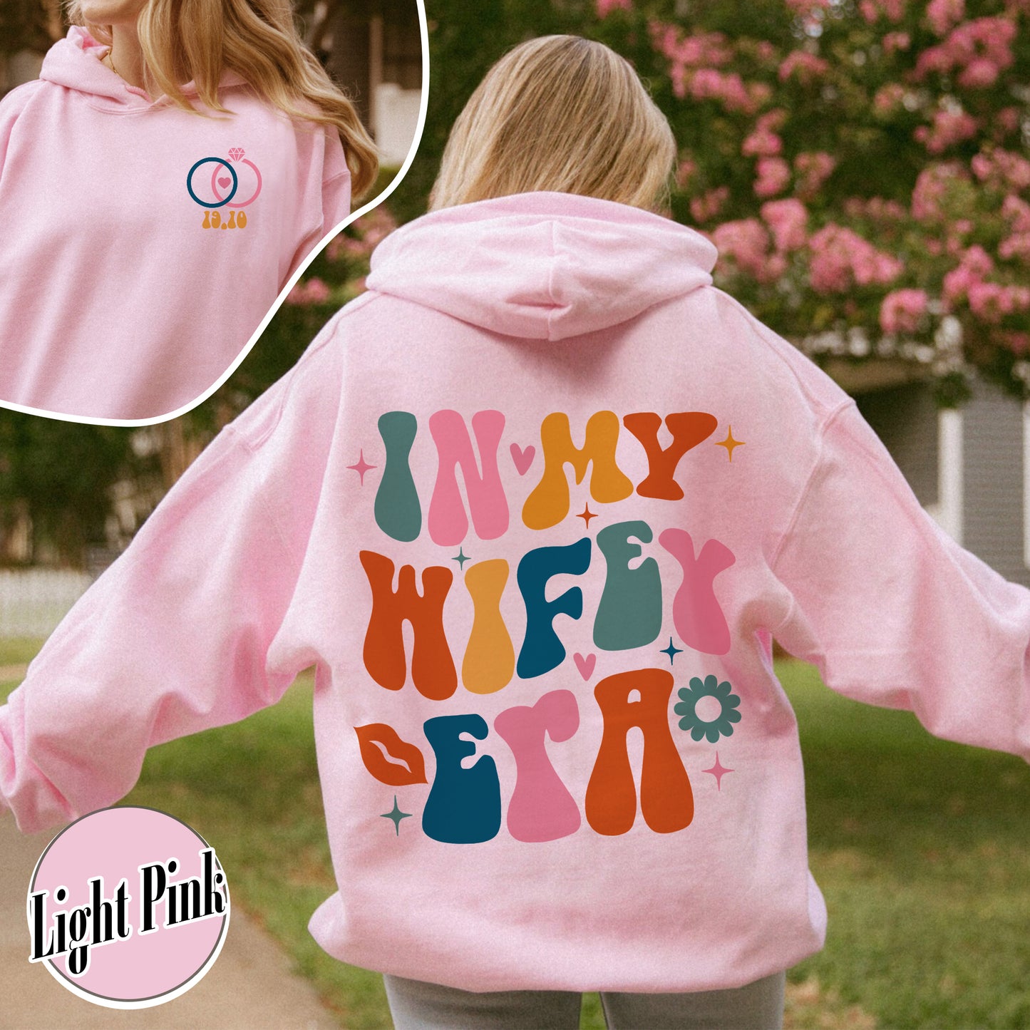 Wifey and Hubby Hoodie, in My Wifey Era, in My Hubby Era, Wifey Hubby Hoodie Est, Hubby and Wifey Matching Hoodie, Wifey Hubby Set