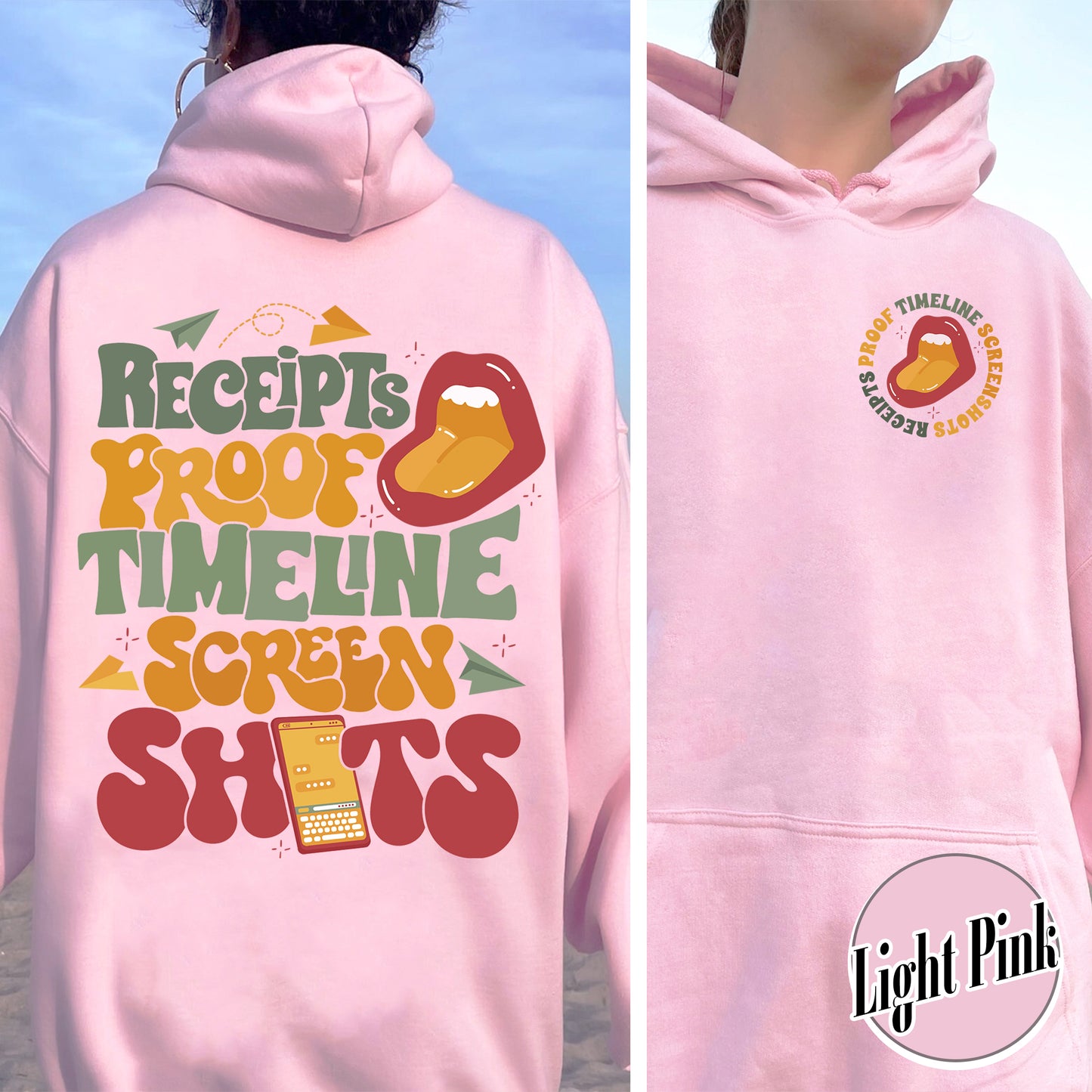 Receipts Proof Timeline Screenshots Hoodie, Receipts Proof Timeline Screenshots, Funny Hoodie