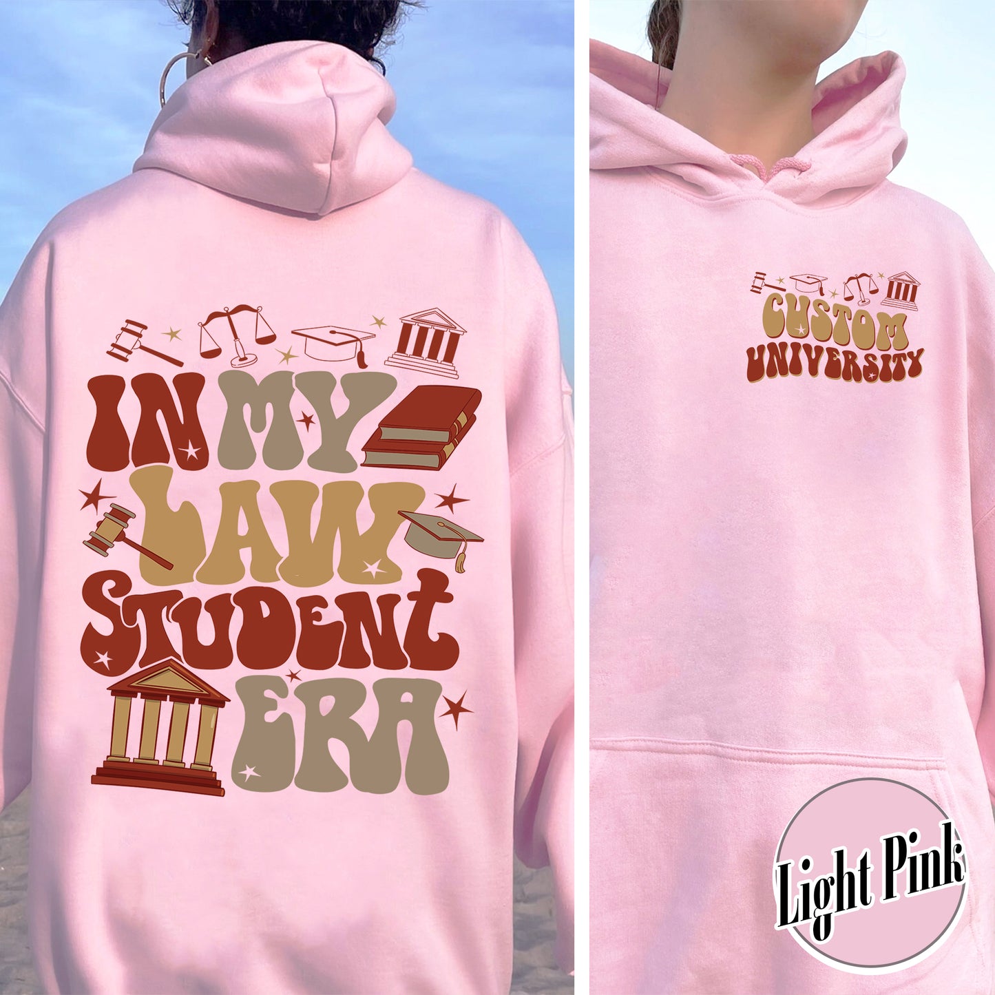 Custom Hoodie for Law School, Law School Hoodie, in My Law Student Era Hoodie, Law Student Hoodie, Gift for Law Student