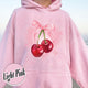 Cherry Bow Hoodie, Coquette Cherry Bow, Bow and Cherry, Coquette Cherry and Bow Hoodie, Cherry Bow Aesthetic Hoodie