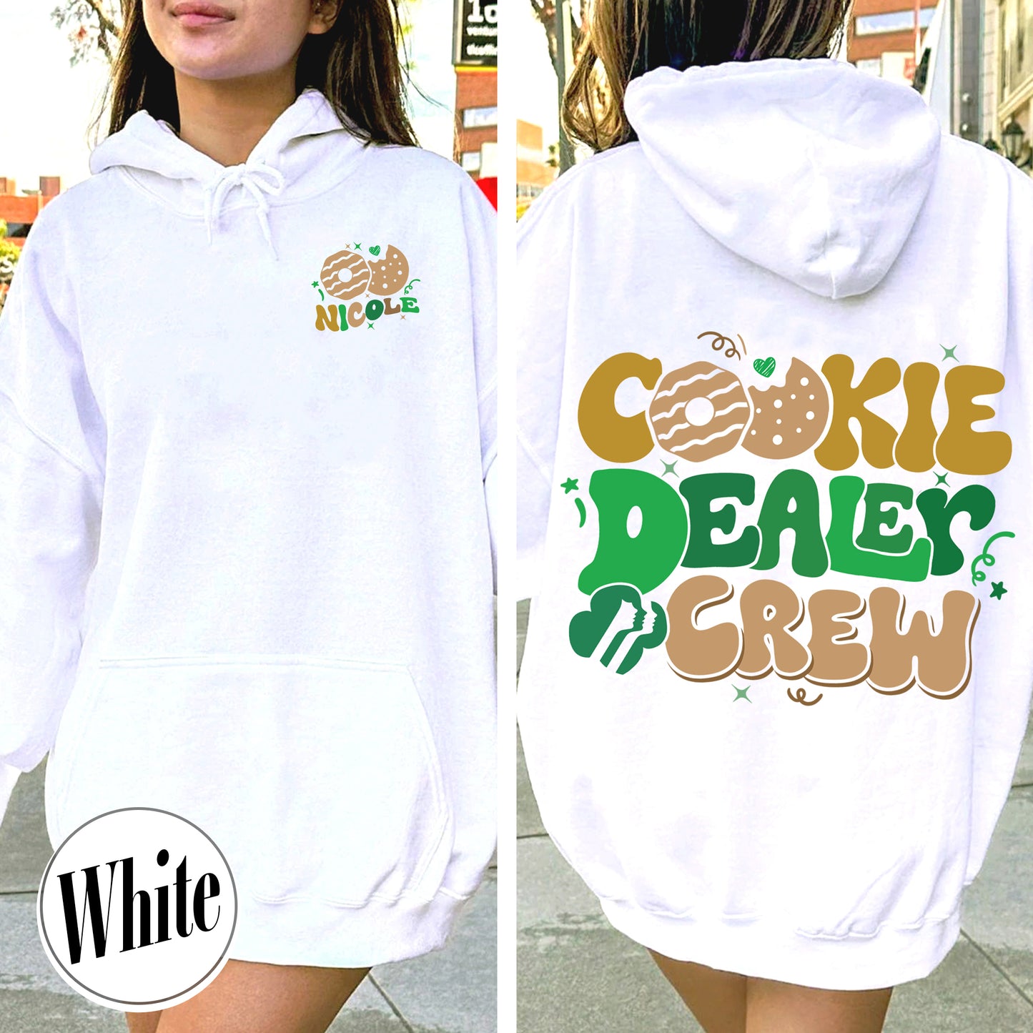 Cookie Dealer Girl Scout Hoodie, Cookie Dealer Hoodie, Girl Scout Cookie Dealer, Cookie Dealer, Scout Hoodie, Girl Scout Hoodie Era