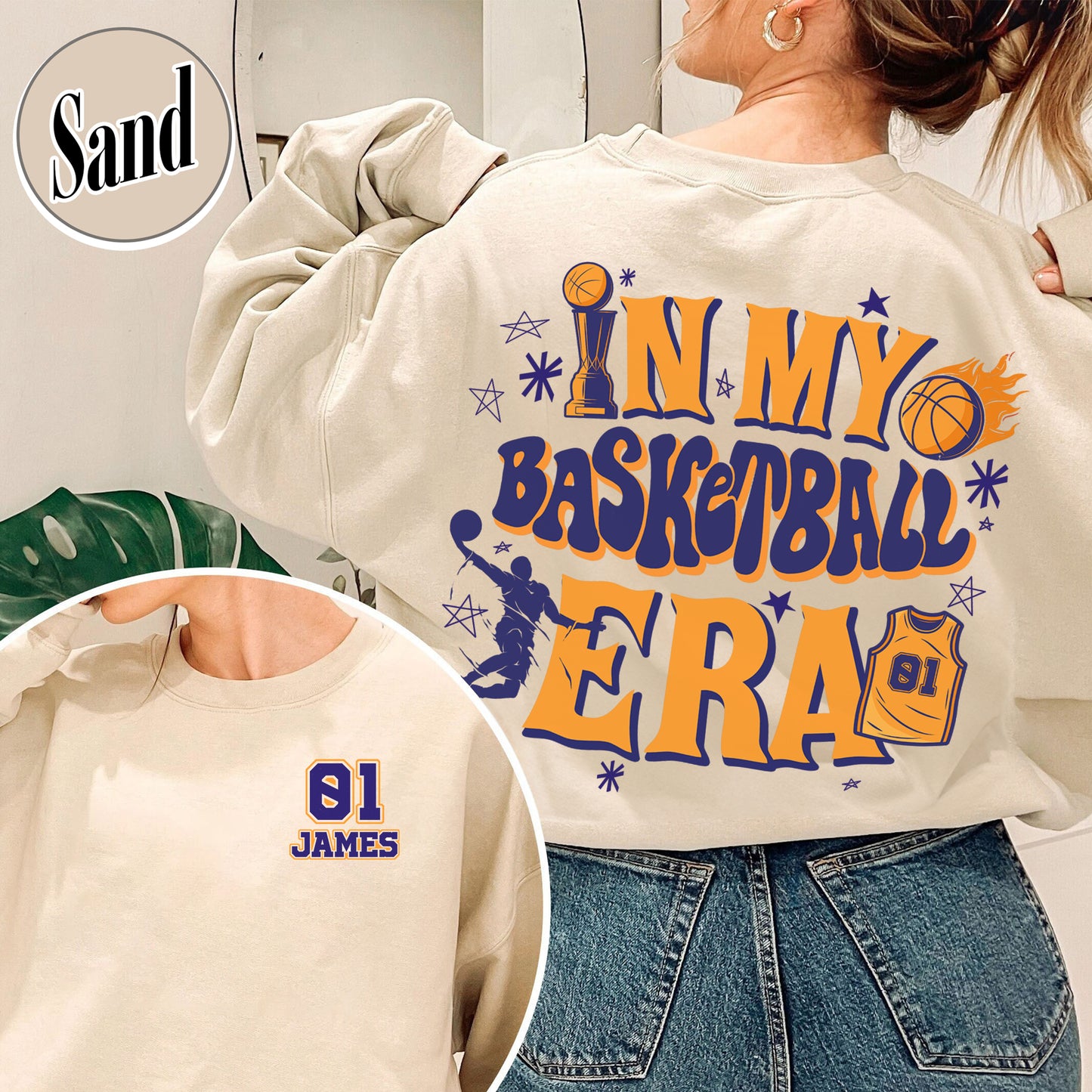 In My Basketball Mom Era Sweatshirt, In My Basketball Mom Era , Custom In My Basketball Mom Era Sweatshirt, In My Basketball Era, Basketball Sweatshirt