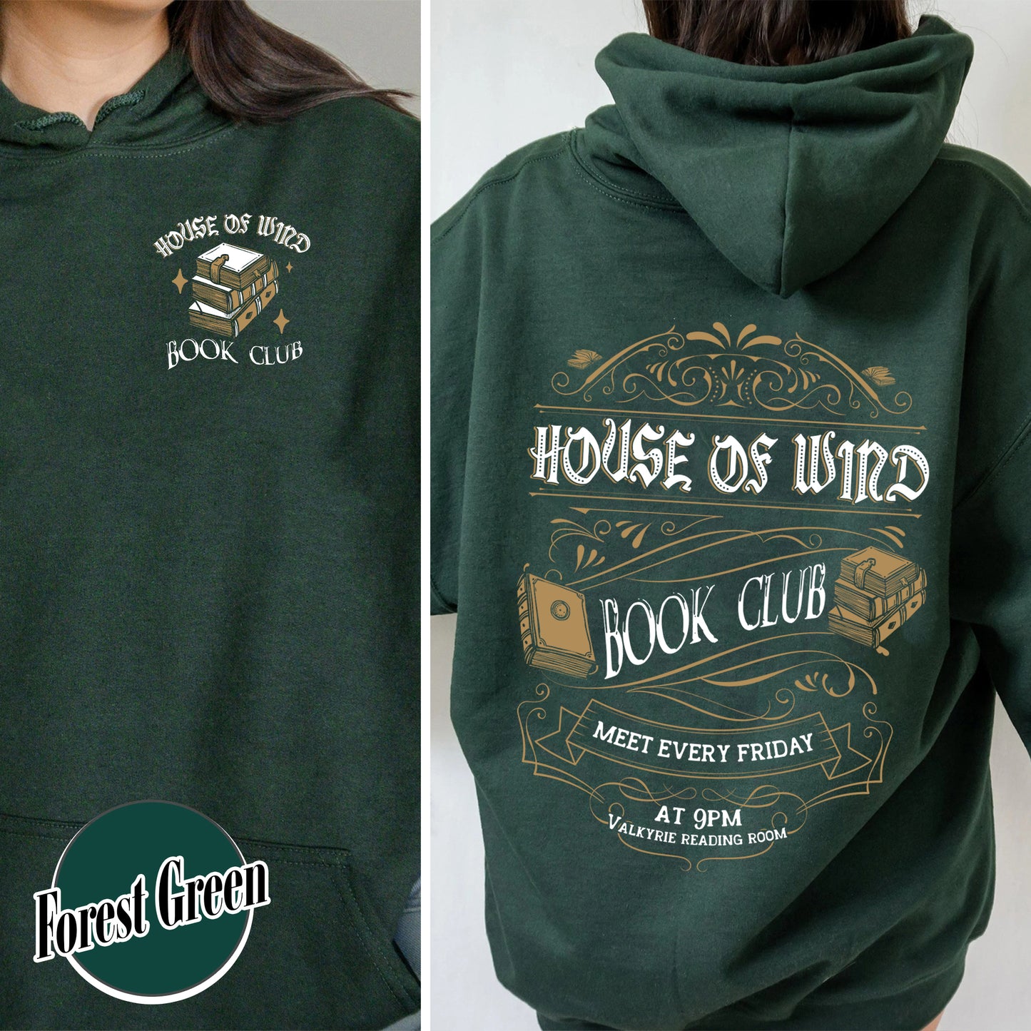 House Of Wind Book Club Hoodie, Acotar Velaris Starlight Hoodie