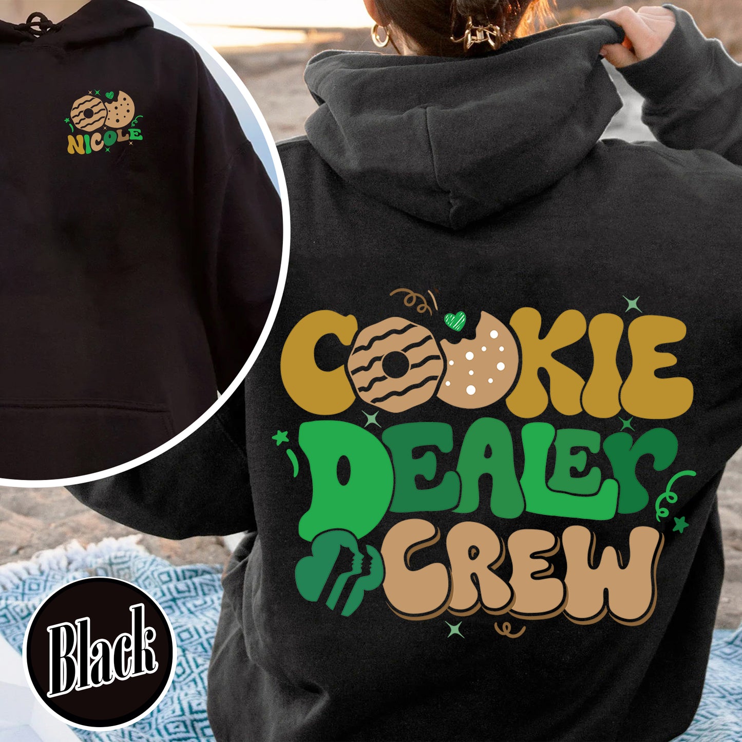 Cookie Dealer Girl Scout Hoodie, Cookie Dealer Hoodie, Girl Scout Cookie Dealer, Cookie Dealer, Scout Hoodie, Girl Scout Hoodie Era