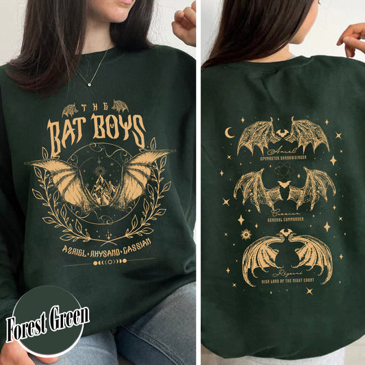 The Bat Boys Sweatshirt, the Bat Boys the Night Court Acotar Sweatshirt, Acotar the Bat Boys, Acotar Sweatshirt Azriel, Acotar Sweatshirt Azriel