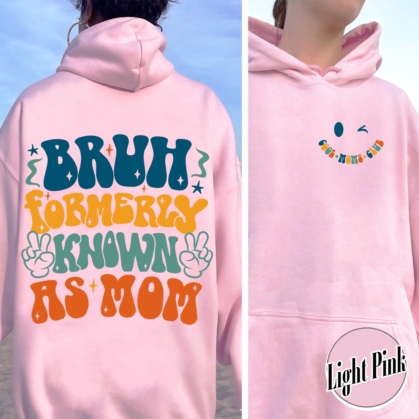 Bruh Formerly Known As Mom Hoodie, Bruh Formerly Known As Mom, Cool Mom Club Hoodie