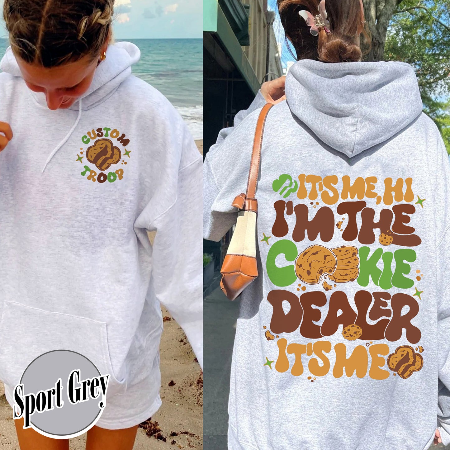 Girl Scout Cookie Dealer Hoodie, It’s Me I’m the Cookie Dealer Hoodie, Girl Scout Cookie Dealer, Custom Troop