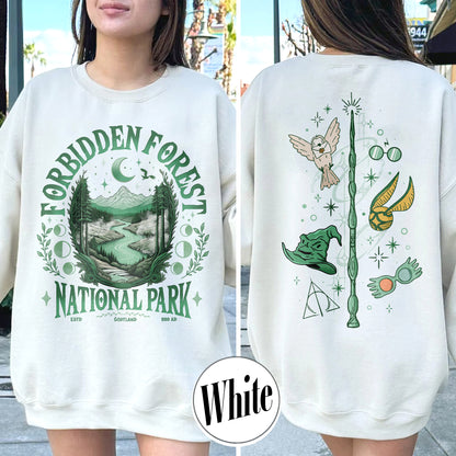 Bookish Sweatshirt,Forbidden Forest National Park Sweatshirt, Harry Potter Sweatshirt