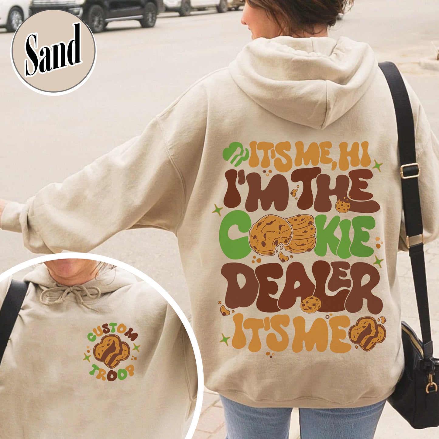 Girl Scout Cookie Dealer Hoodie, It’s Me I’m the Cookie Dealer Hoodie, Girl Scout Cookie Dealer, Custom Troop