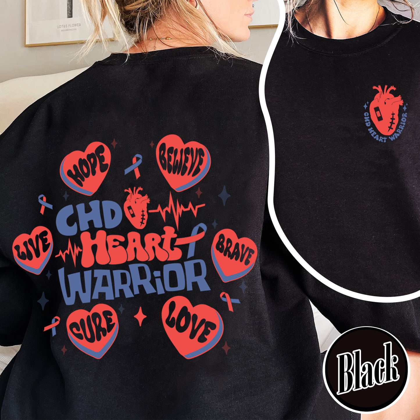 Chd Awareness Sweatshirt, Chd Awareness Shirt, Chd Awareness Ribbon, Heart Disease Month Awareness shirt, Heart Disease Awareness Shirt