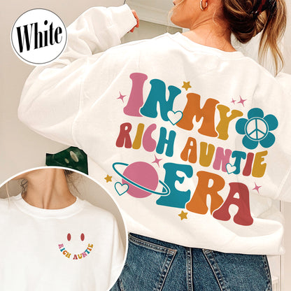 In My Rich Auntie Era Sweatshirt, Auntie Sweatshirt Niece, in My Cool Auntie Era Sweatshirt, in My Auntie Era Sweatshirt