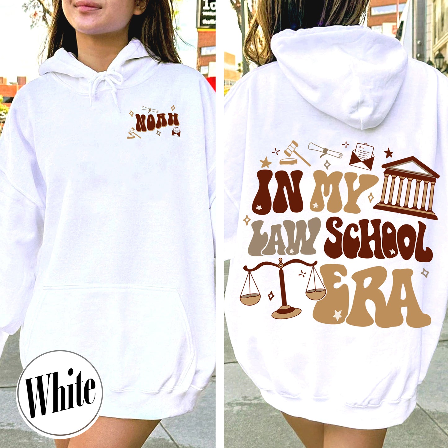 Law School Hoodie, School of Law Hoodie, in My Law School Era Hoodie, Hoodie for Law School, Law School Hoodie Custom