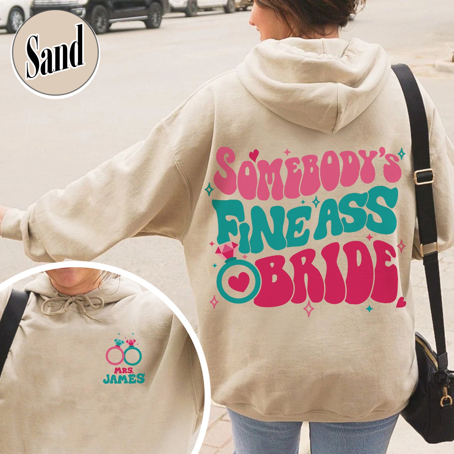 Somebody’s Fine Ass Bride Hoodie, Bride Era Hoodie, Custom Bride Hoodie, Oversized Hoodie Bride, Bride To Be Hoodie