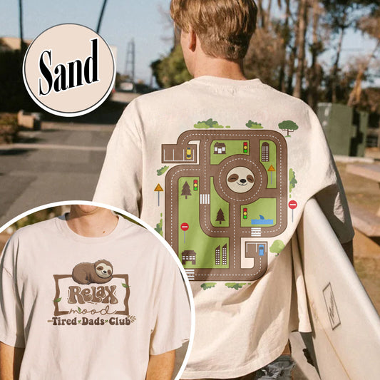 Race Car Track Sweatshirt for Dad, Race Track Sweatshirt for Dad, Racing Sweatshirt for Dad, Tired Dads Club Sweatshirt, Tired Dads Club, Toy Car Massage