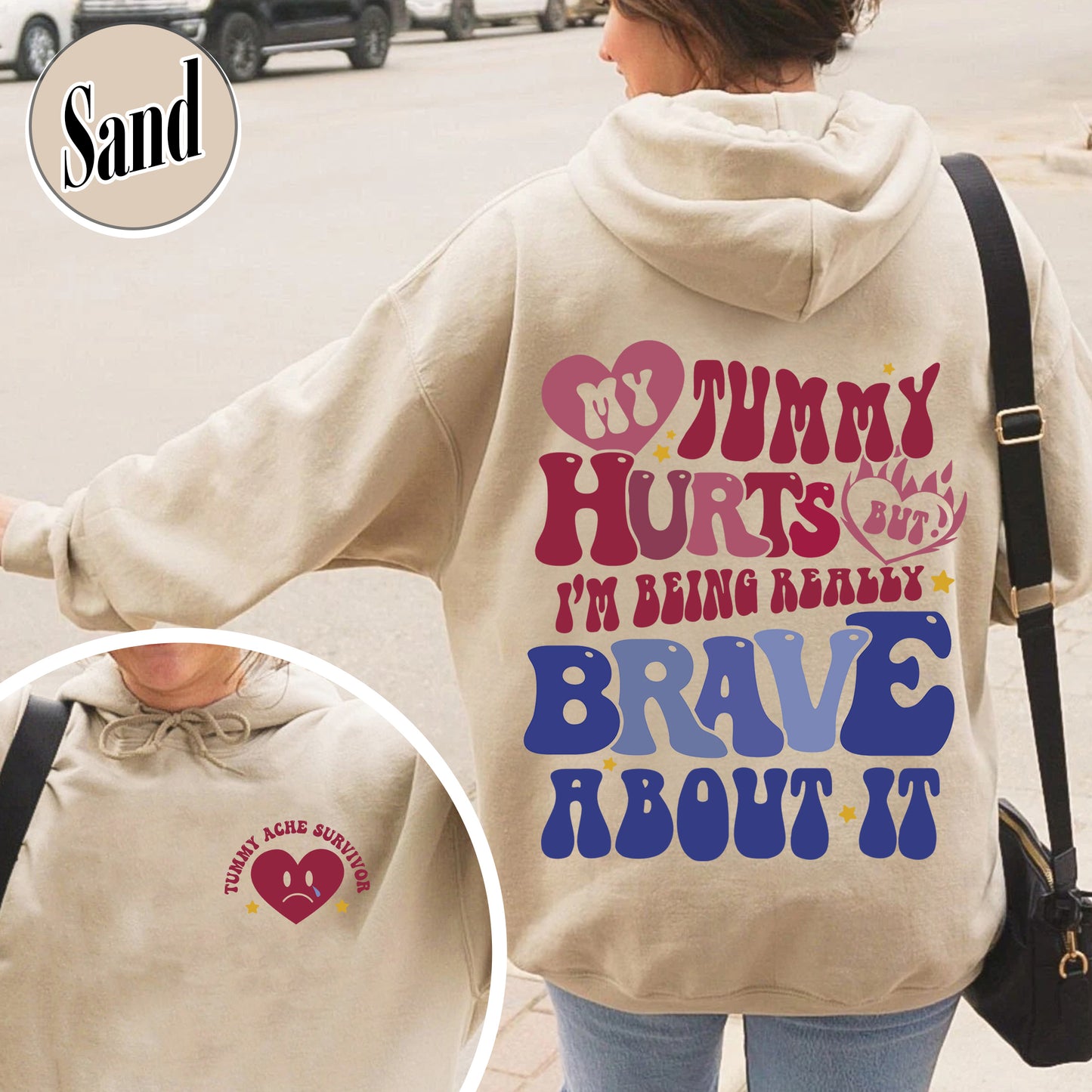 My Tummy Hurts Hoodie, My Tummy Hurts, Tummy Ache Survivor Hoodie