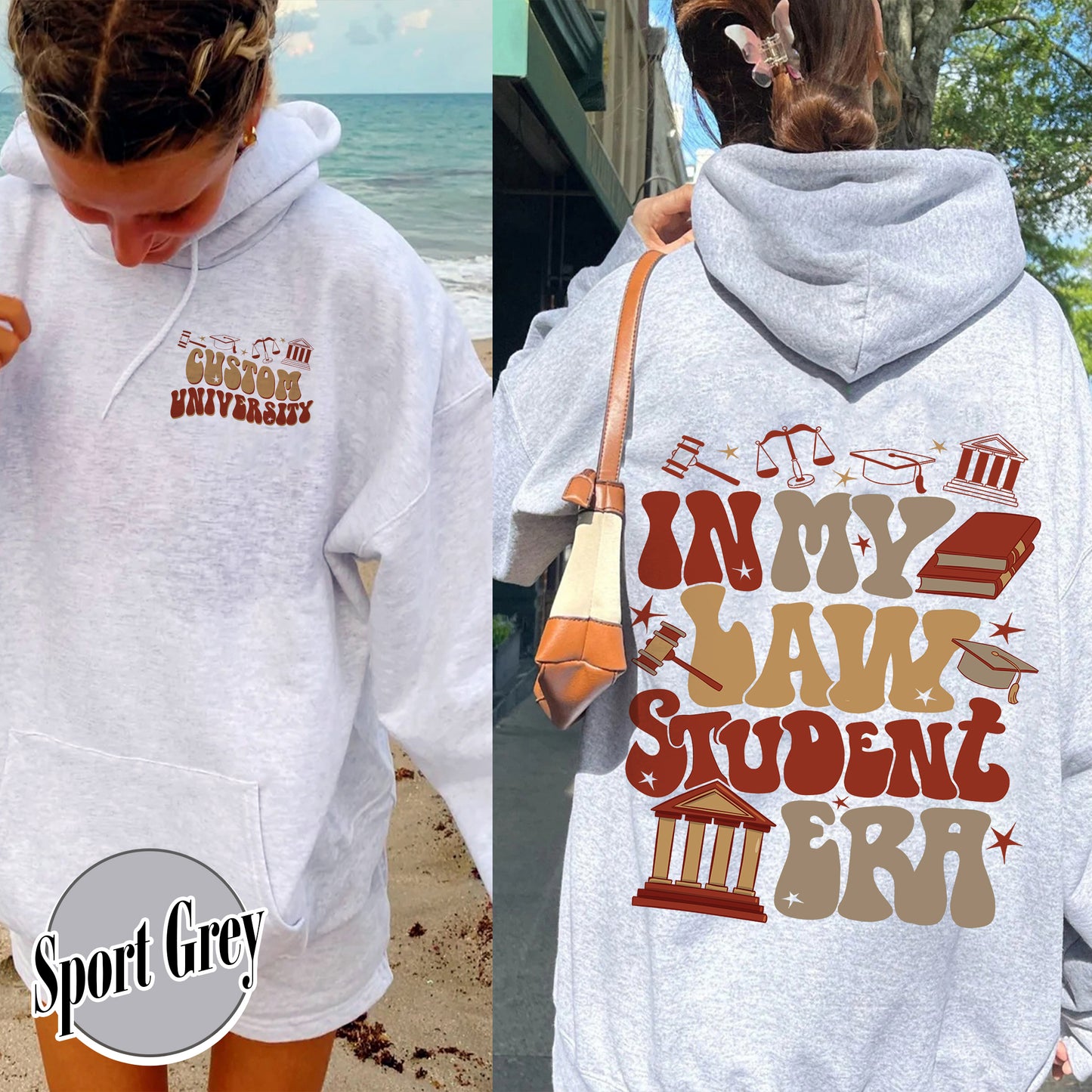 Custom Hoodie for Law School, Law School Hoodie, in My Law Student Era Hoodie, Law Student Hoodie, Gift for Law Student