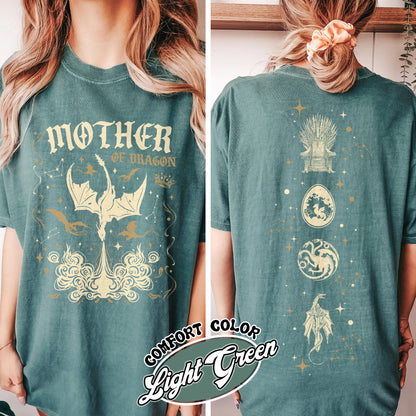 Mother Of Dragons Comfort Color, Mother Of Dragons Shirt, Mother Of The Dragons T Shirt, GoT Gift, Dragon Shirt, Dragon Lover Shirt, Gift For Her